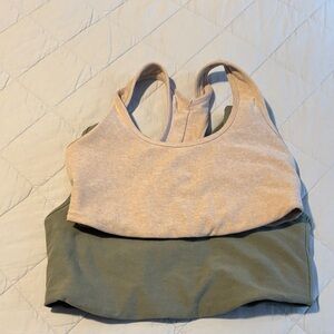 Two beyond yoga simplicity style sports bras, size medium